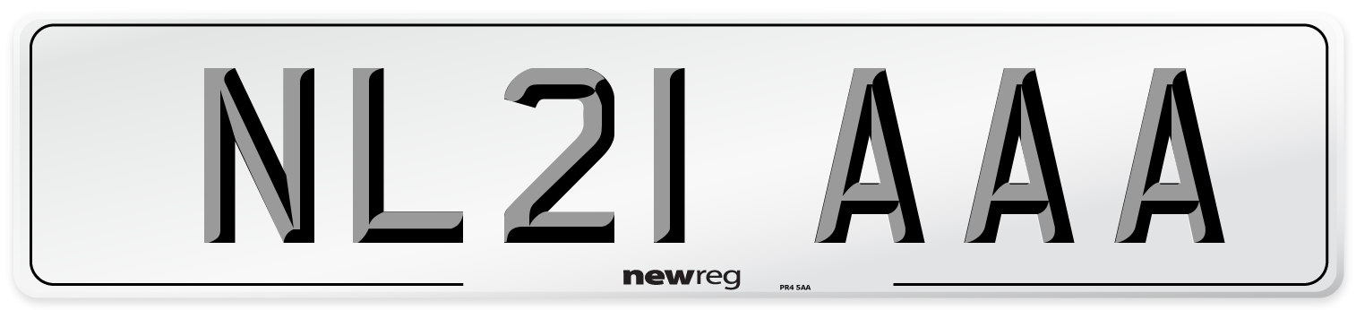 NL21 AAA Number Plate from New Reg